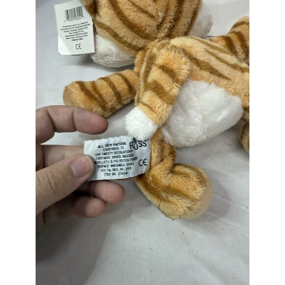 W/ TAGS VTG Russ Berrie CHILIE Kitty Cat Plush Lil Peepers Big Eyes Orange Tabby - Picture 11 of 12